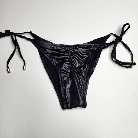 Normaillot Black String Bikini Bottoms Size Small NWOT - Picture 1 of 6